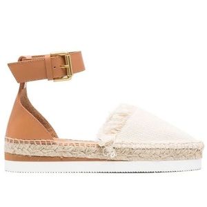 See by Chloe two tone leather espadrilles